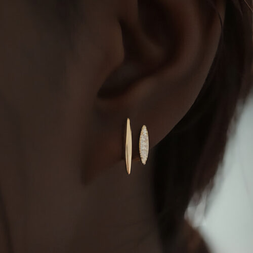 Dual Gold Earrings