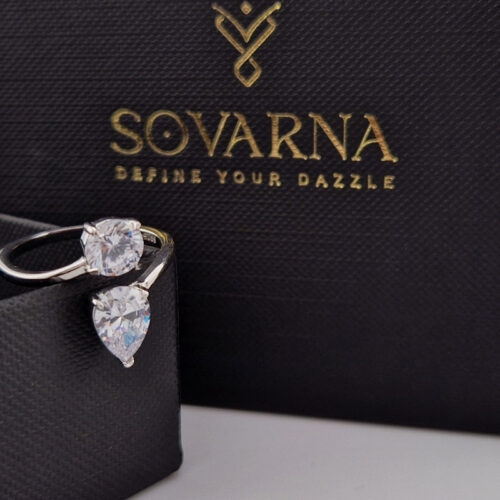 Dual Stone open ring