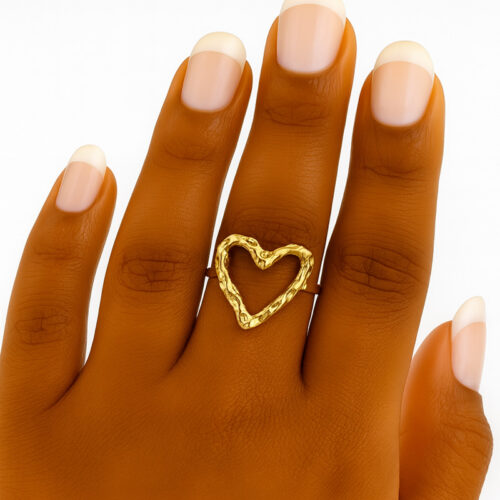 Heart shaped ring