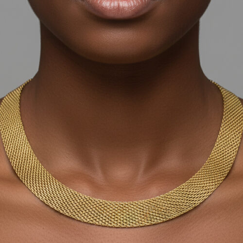 Mesh Gold Necklace