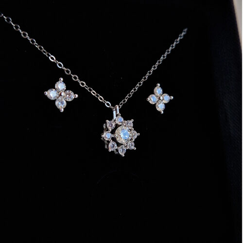 Moissanite Snowflake Necklace