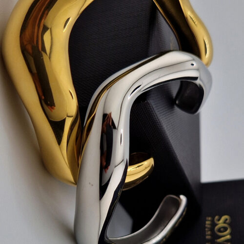 Sculpted Wave Cuff Bracelet