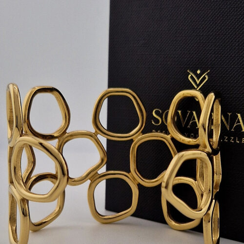 Zahara Open Oval Link Cuff